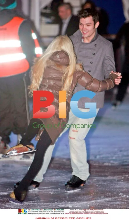 Sam Attwater and Brianne Delcourt Practice Dancing on Ice