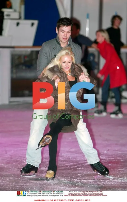 Sam Attwater and Brianne Delcourt Practice for 'Dancing On Ice'