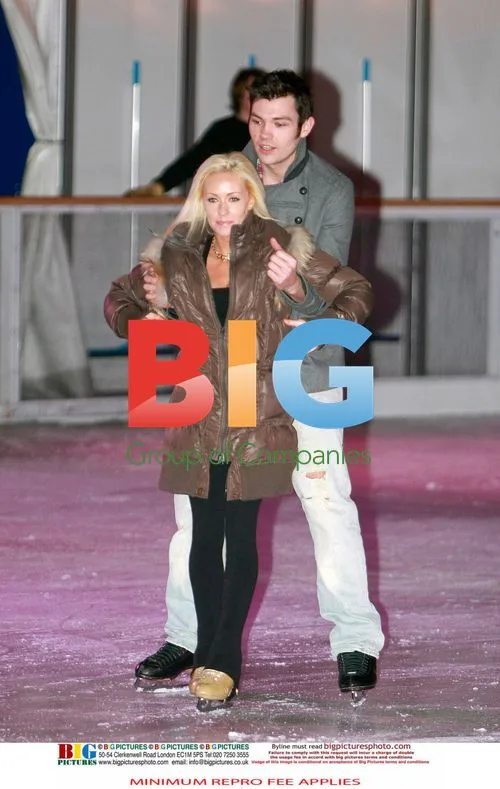Sam Attwater and Brianne Delcourt Practice for 'Dancing On Ice'
