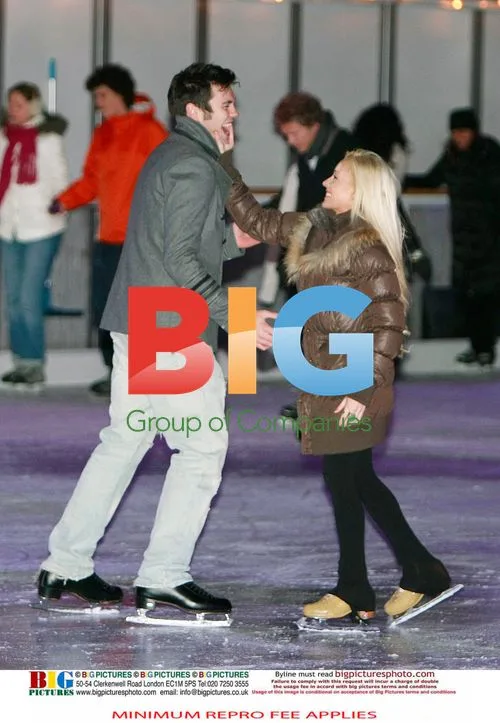 Sam Attwater and Brianne Delcourt Practice for Dancing On Ice