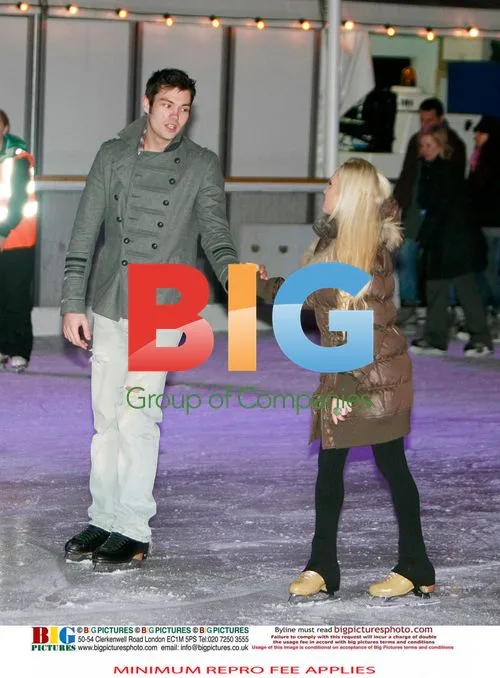 Sam Attwater and Brianne Delcourt Practice for 'Dancing on Ice'