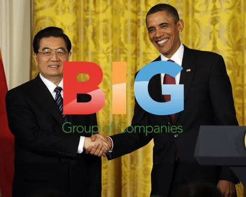 Obama Shakes Hands with China's Hu Jintao