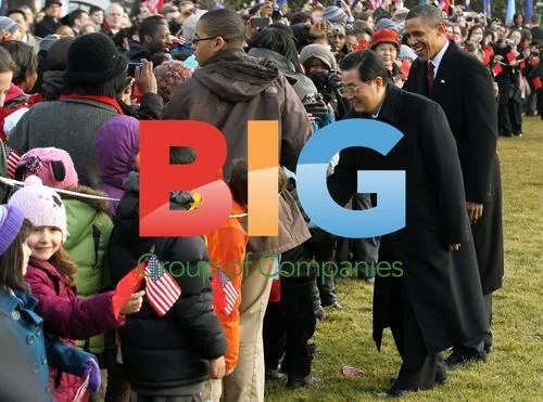 Obama and Hu Jintao Inspection