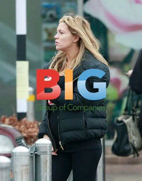 Pregnant Model Abigail Clancy Out Shopping