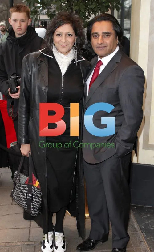 Sanjeev Bhaskar and Meera Syal at The South Bank Sky Arts Awards