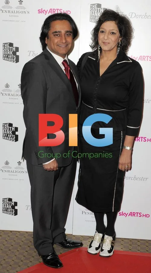 Sanjeev Bhaskar and Meera Syal at South Bank Show Awards