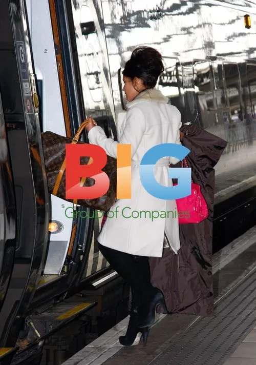 Corrie Star Helen Flanagan at Manchester Train Station