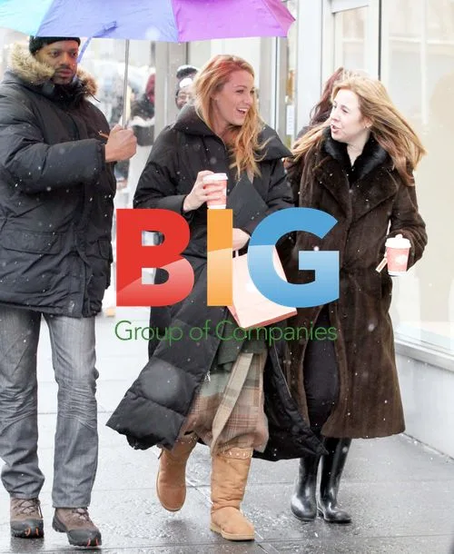 Kelly Rutherford and Blake Lively Filming Gossip Girl
