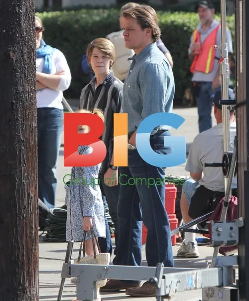 Matt Damon filming 'We Bought a Zoo'