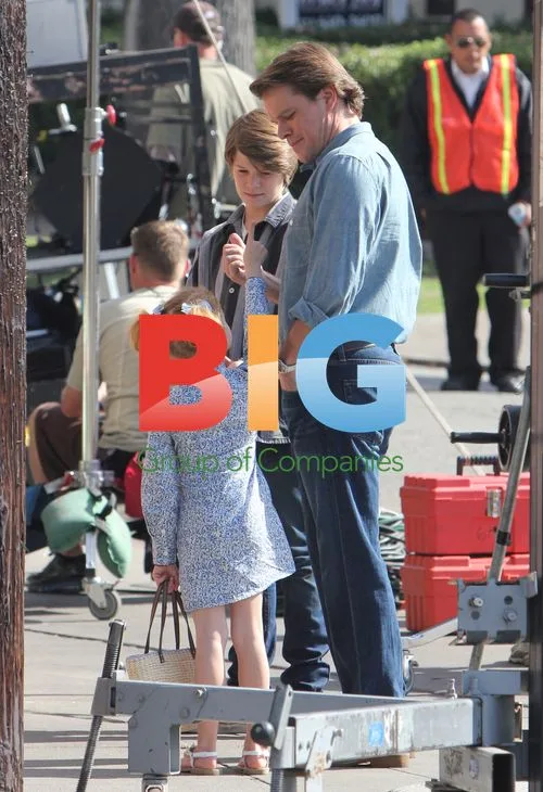 Matt Damon Filming "We Bought a Zoo"