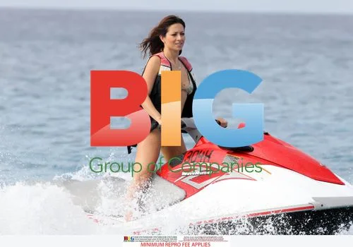 Clare Nasir on Jetski in Barbados