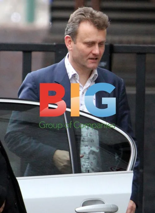 Hugh Dennis outside ITV Studios