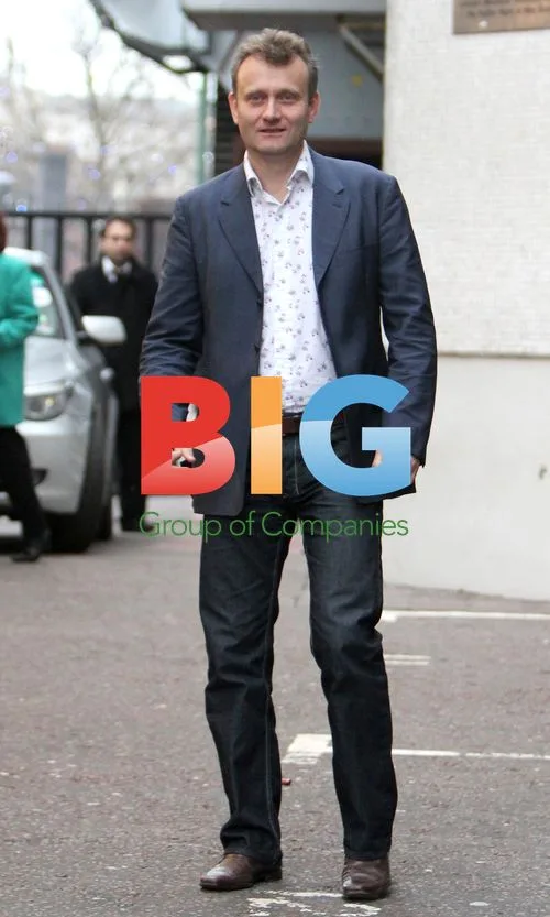 Hugh Dennis outside ITV Studios