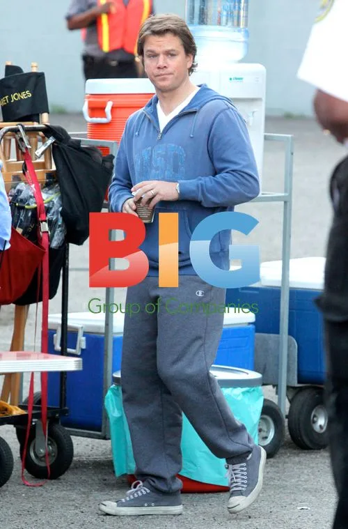 Matt Damon filming 'We Bought a Zoo'