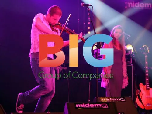 Charlotte Church and Jonathan Powell at Midem festival
