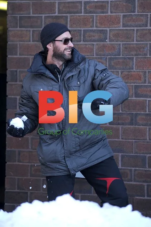 Hugh Jackman Throws Snowballs in NYC