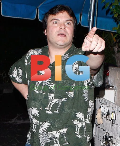 Jack Black at Matsuhisa Restaurant with Jeffrey Katzenberg