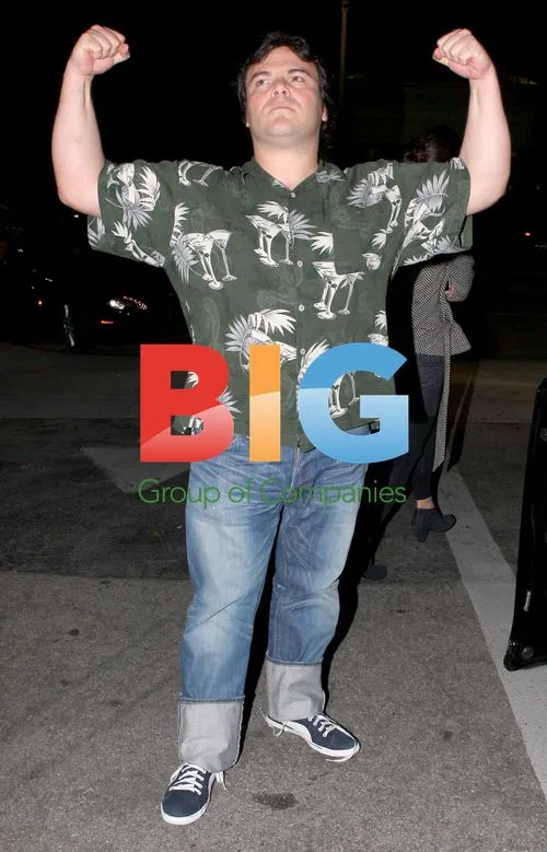Jack Black and Jeffrey Katzenberg at Matsuhisa