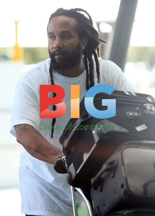 Ky-Mani Marley at Perth Airport