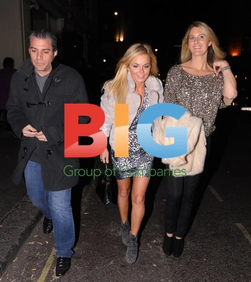 Geri Halliwell Enjoys Night Out in London