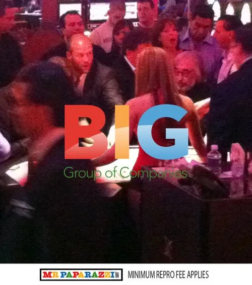 Jason Statham and Rosie Huntington-Whiteley in Las Vegas Casino