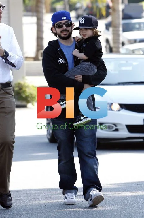 Jordan Bratman and son Max out walking