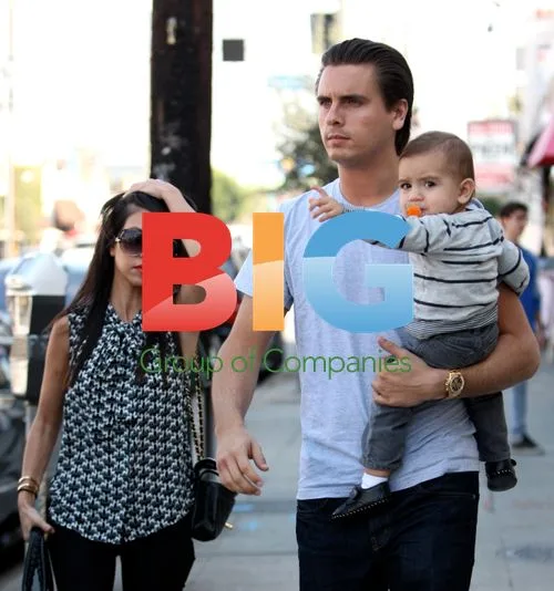 Kourtney Kardashian, Scott Disick, and son Mason