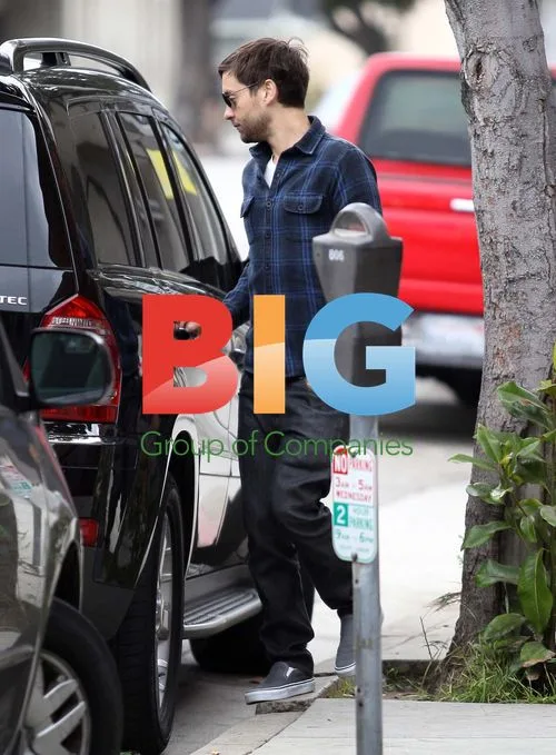 Tobey Maguire and Family Out for Walk