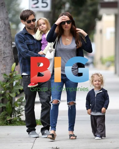 Tobey Maguire and Family Out in LA