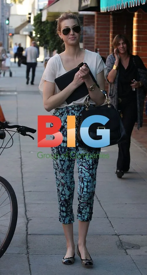 Whitney Port after manicure in Beverly Hills