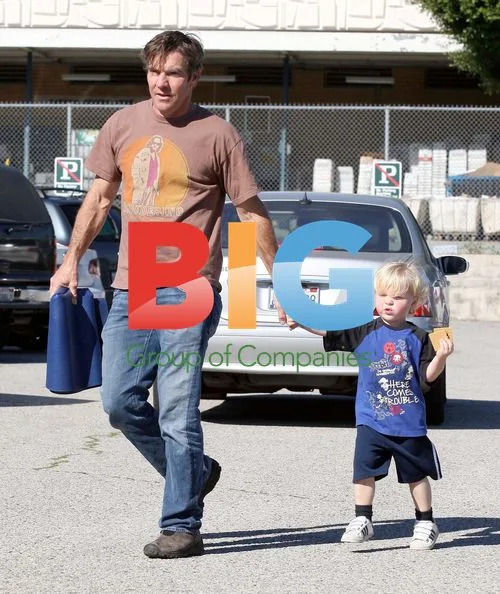 Dennis Quaid and son Tom in Malibu