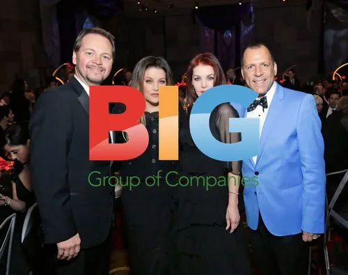 King Dahl, Lisa Marie Presley, and Priscilla Presley at NBT's Black & White Ball
