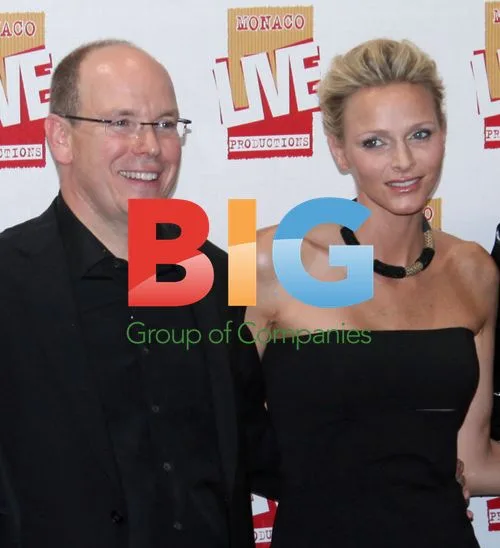 Prince Albert II and Charlene Wittstock at The Eagles concert