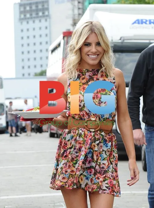 The Saturdays Filming Clothing Advert