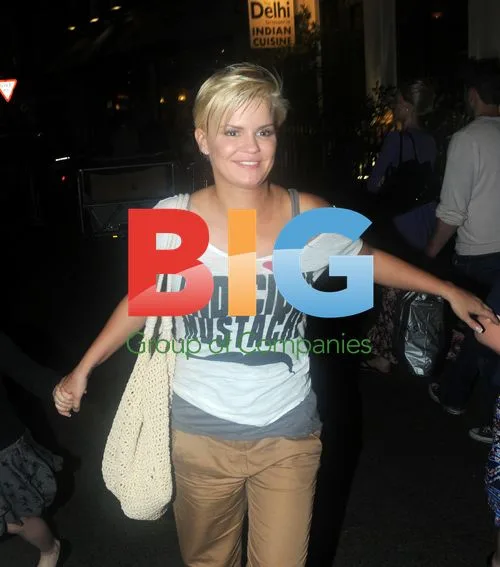 Kerry Katona with daughters in London