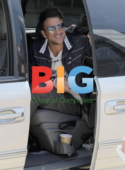 Peter Andre poses with fans