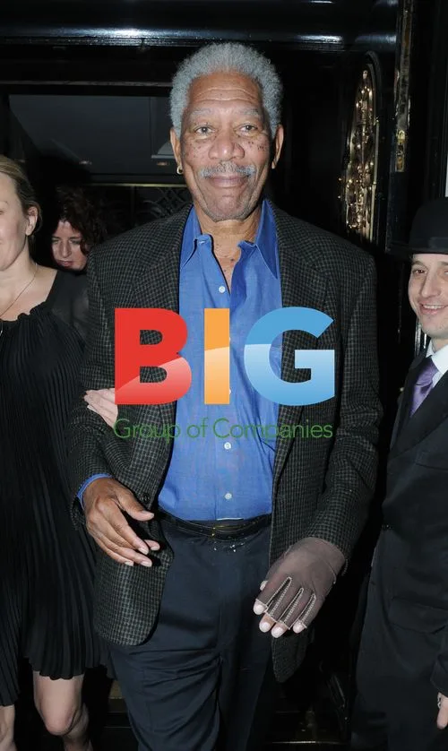 Morgan Freeman Leaves Scotts in London