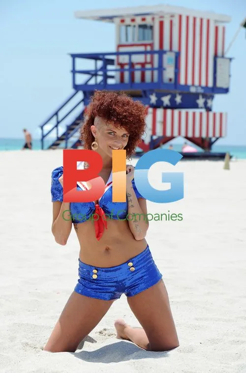 Joslyn James Wears Stars and Stripes Bikini
