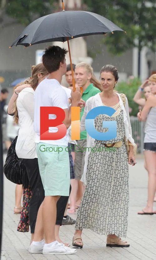 Maria Shriver on Holiday in Barcelona