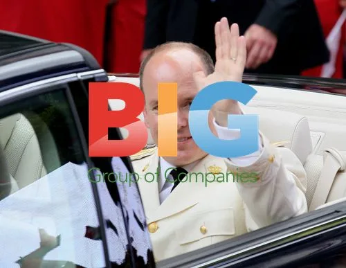 Charlene and Albert II of Monaco leave church