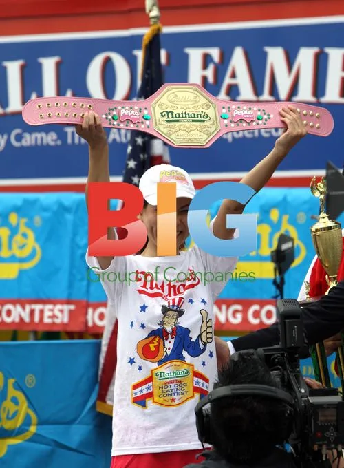 Sonya Thomas at Nathan's Hot Dog Eating Contest
