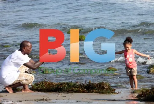 Tyrese Gibson with daughter at beach party