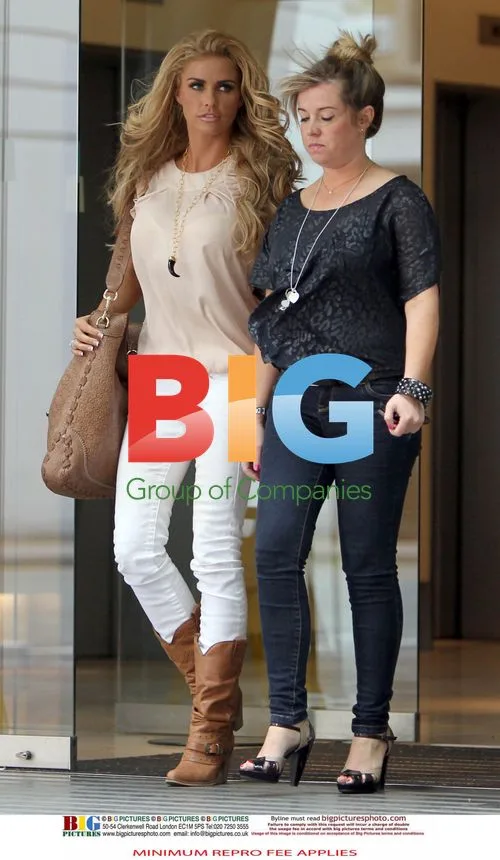 Katie Price and Peter Andre leave solicitors office