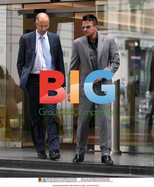 Katie Price and Peter Andre leaving solicitors office