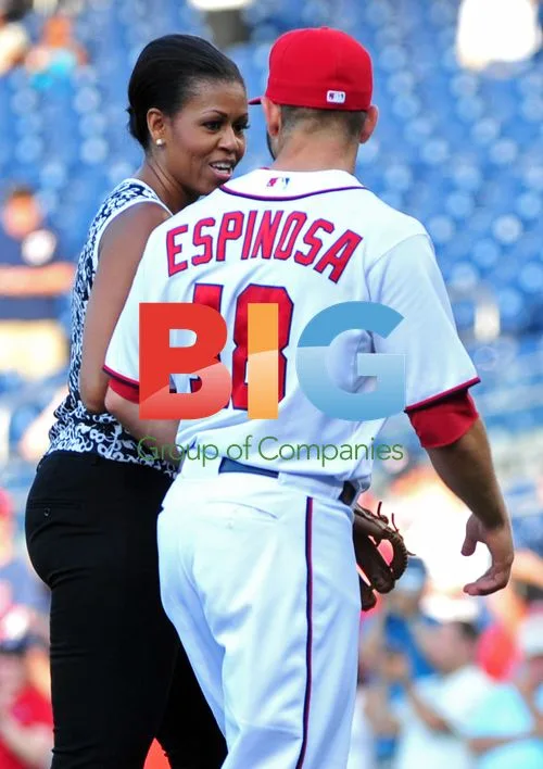 First Lady Michelle Obama at Nationals Game