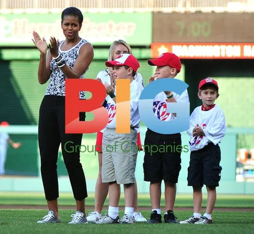 First Lady Michelle Obama at Nationals Park