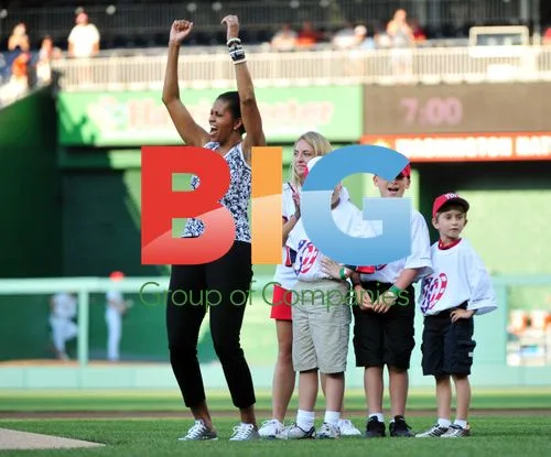 First Lady Michelle Obama at Nationals Game