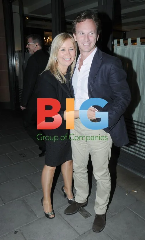 Christian Horner and Wife at Cipriani, UK