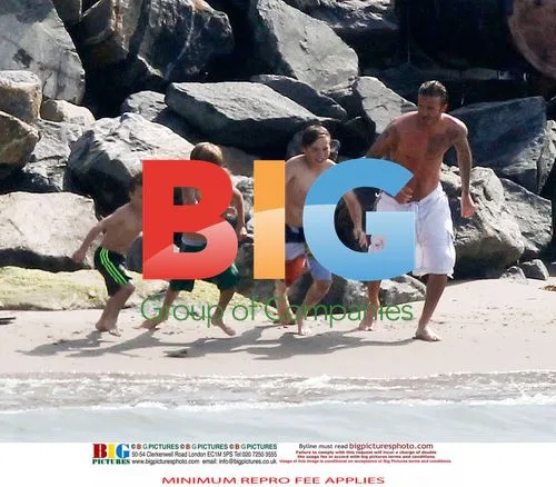 Beckham Family Beach Day