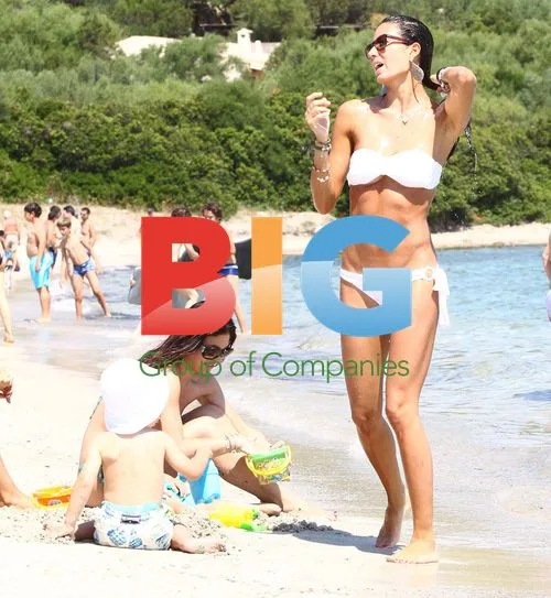 Elisabetta Gregoraci with son Nathan Falco